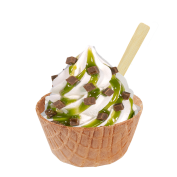 Sundae Extra Pistache Brownie,Soft Ice Corner,Angelo,Good Choice;Klein 3,35, Groot 3,85